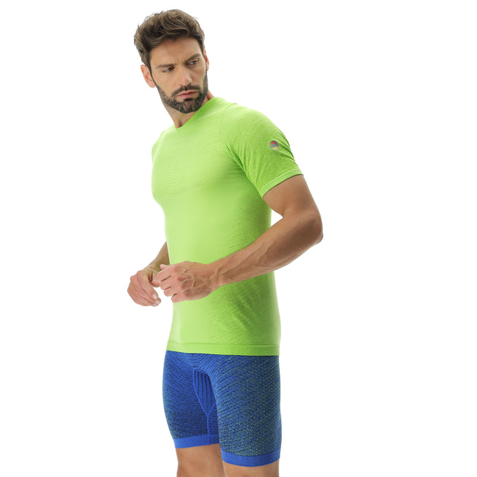 Tricou de alergare UYN Man Running Exceleration OW Shirt SH_SL Lime/Sulphur Spring