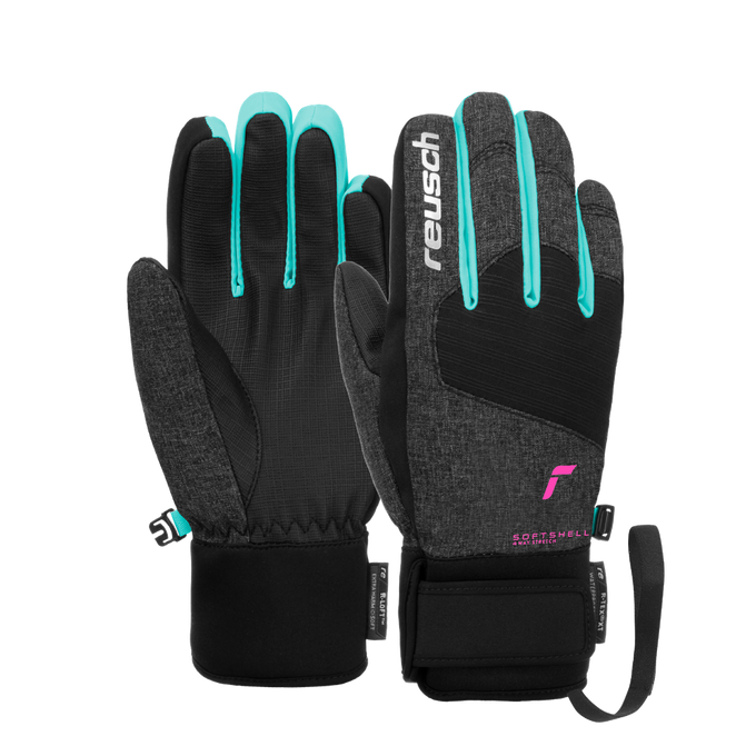 Mănuși Reusch Simon R-TEX XT Junior Black Melange/Bachelor Button/Knockout Pink - 2024/25
