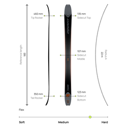 Schiuri Dynafit Tigard 107 Black/Magnet - 2025/26