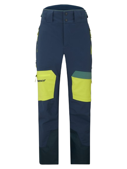 Pantaloni de schi Ziener Tewes Full-Zip Man Dark Navy Lime - 2025/26