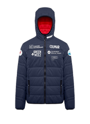 Geacă de puf pentru bărbați Colmar Replica Quilted Hoodie Jacket Navy/Rosso - 2025/26