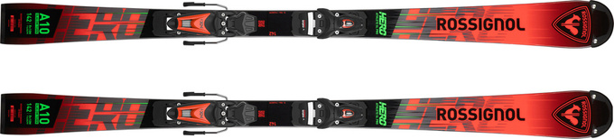 Schiuri Rossignol Hero Athlete SL PRO 128-149 R21 + NX 7 GW B73 Black Hot Red - 2025/26