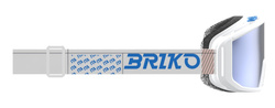 Ochelari de protecție Briko Vulcano Mask Italia White/Science Blue - 2024/25
