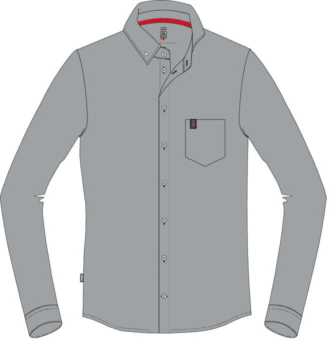 Cămașă Van Deer Casual Shirt Grey - 2024/25