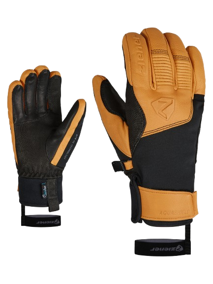 Mănuși Ziener Ganzenberg-z As® Aw Glove Man Black Tan - 2025/26