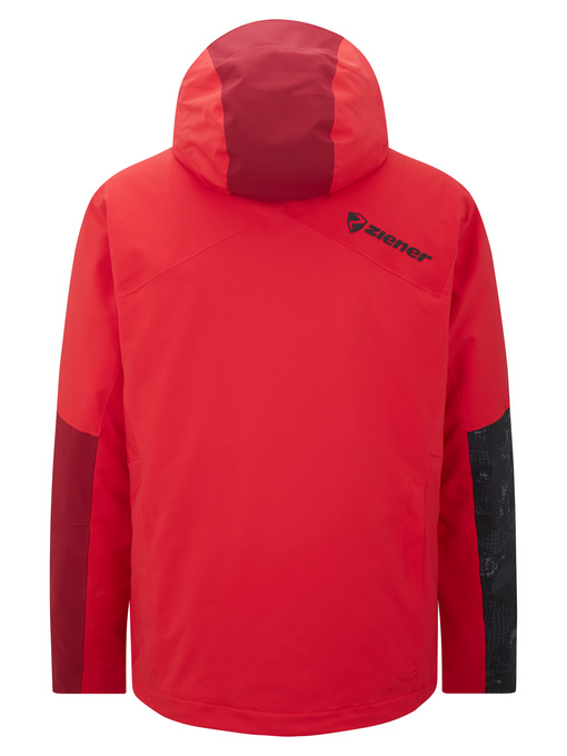 Geaca de schi Ziener Trivor Man Padded Red Black Foggy Print - 2025/26