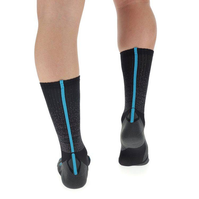 Sosete de Ciclism UYN Man Biking Aero Black/Turquoise- 2023
