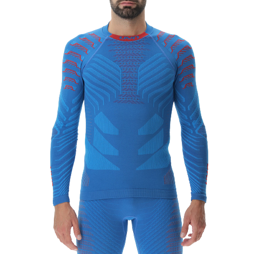 Cămașă UYN Man Resilyon Uw Shirt Lg Sl.turtle Neck Blue/Red - 2024/25