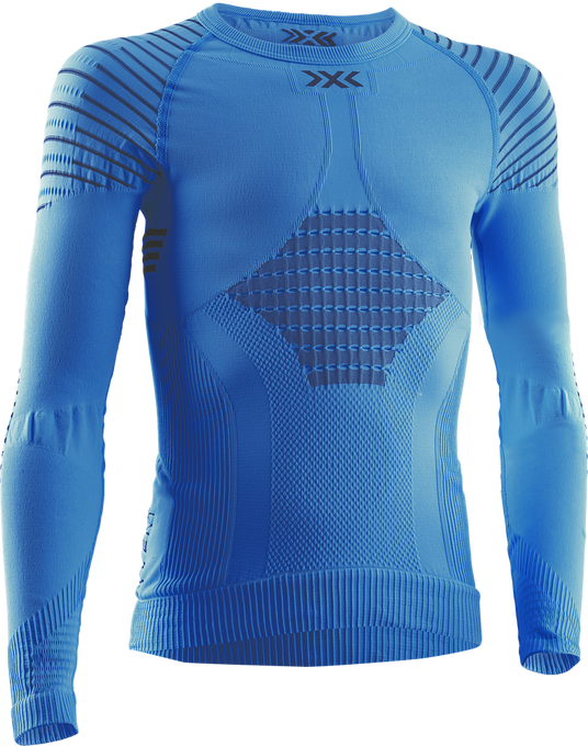 Tricou X-Bionic Invent 4.0 Shirt LG SL Junior Teal Blue/Anthracite - 2024/25