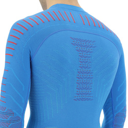 UYN Man Resilyon UYN Man Resilyon UW Shirt LG SL Round Neck Blue/Red - 2024/25