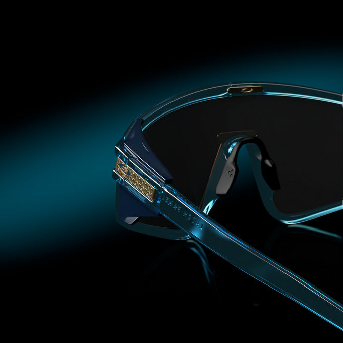 Ochelari de vedere OAKLEY Latch Panel Kylian Mbappé Signature Series Prizm Tungsten Lenses / Transparent Stonewash Frame