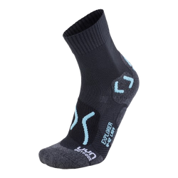 Șosete de exterior UYN Trekking Explorer Outdoor Explorer Woman Black/Water Green