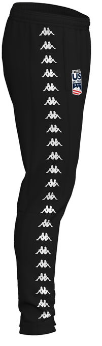 Pantaloni de trening Kappa 222 Banda Arufinzip US Black - 2024/25