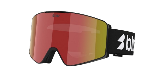 Ochelari de schi Bliz G001 Matte Black Frame/Brown With Red Multi Lens - 2025/26