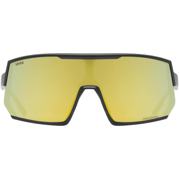 Ochelari de soare Uvex Sportstyle 235 P - Black Mat/Mirror Yellow - 2023
