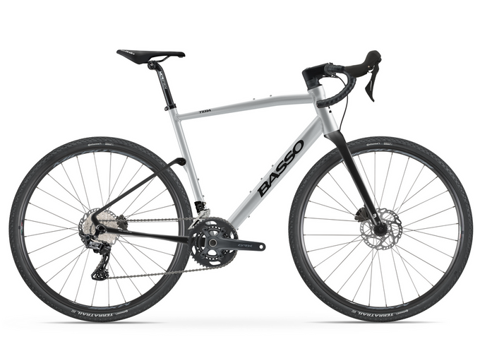 Gravel Bikes BASSO Tera GRX 600 2x11 Silver/Microtech MX25 - 2024