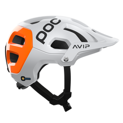 Cască de bicicletă POC Tectal Race MIPS NFC Hydrogen White/Fluorescent Orange AVIP