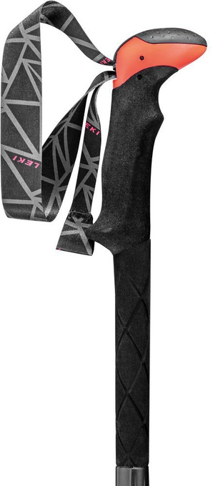 LEKI Micro Vario Carbon Red Red Black bețe de trekking - 2021