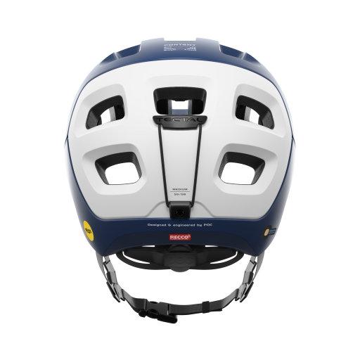 Cască de bicicletă POC Tectal Race MIPS Lead Blue/Hydrogen White Matt