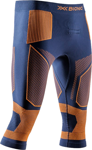 Pantaloni termoactivi X-Bionic Energy Accumulator Light Pants 3/4 Men Marine/Orange - 2024/25
