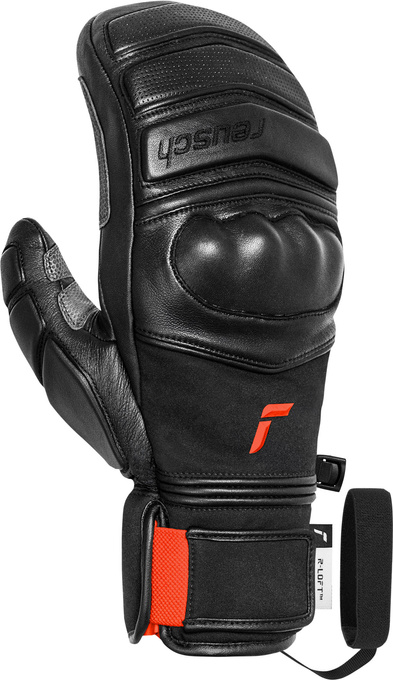 Mănuși Reusch World Champ Mitten Black/Fluo Red - 2025/26