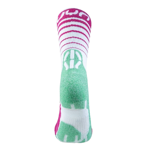 Șosete de exterior UYN Woman Runner's Five Socks White/Fuchsia/Green