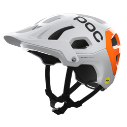 Cască de bicicletă POC Tectal Race MIPS NFC Hydrogen White/Fluorescent Orange AVIP