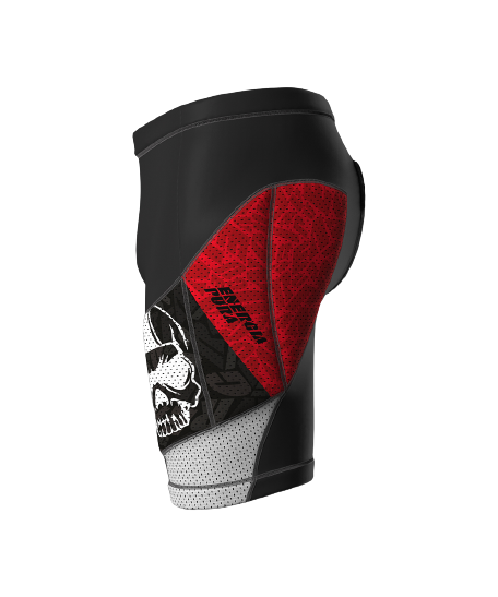 Pantaloni scurți cu protecții Energiapura Panta Racing Red/Black - 2024/25