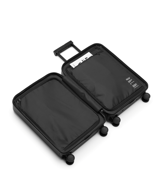 Geantă de călătorie Db Ramverk Front Access Carry-on Black Out - 2024/25