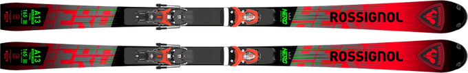 Schiuri Rossignol Hero FIS SL Factory 165 cm R22 + Spx 12 Rockerace GW Hot Red - 2025/26