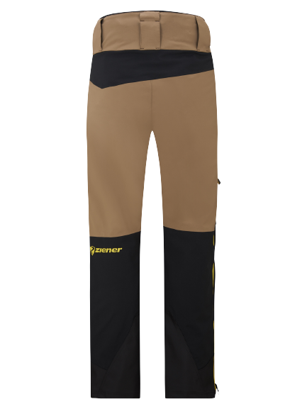 Pantaloni de schi Ziener Tewes Full-Zip Man Black Mustard - 2024/25