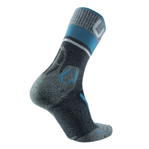 Șosete de exterior UYN Man Trekking One Merino Socks Anthracite/Blue