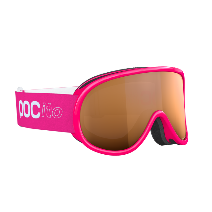 Ochelari de protecție POC Pocito Retina Fluorescent Pink/Partly Sunny Light Orange - 2025/26