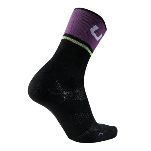Șosete de exterior UYN Woman Cycling One Light Socks  Black/Violet