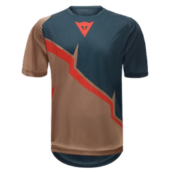 Tricou de ciclism Dainese HgAER Jersey Ss Brown/Blue/Red 