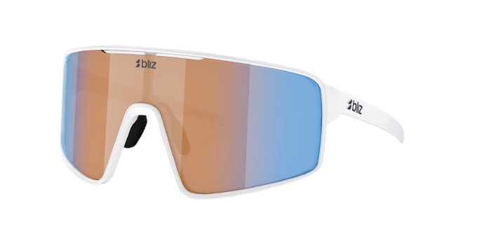 Ochelari de vedere BLIZ P001 Frame Matte White with N_O_N Coral/Orange Mirror Blue Lenses