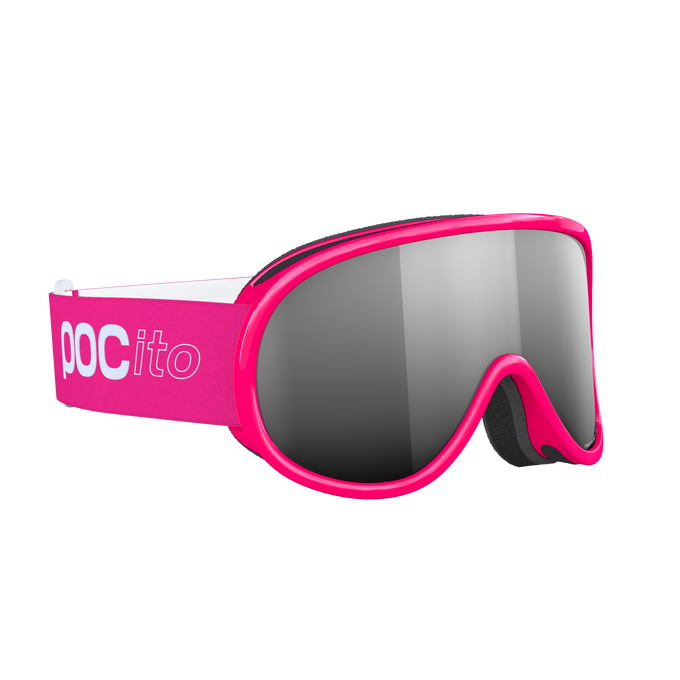 Ochelari de protecție POC Pocito Retina Fluorescent Pink/Partly Sunny Silver - 2025/26