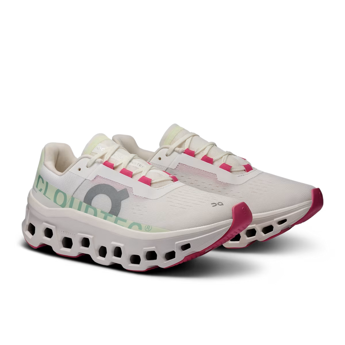 Pantofi pentru femei On Running Cloudmonster White/Lima
