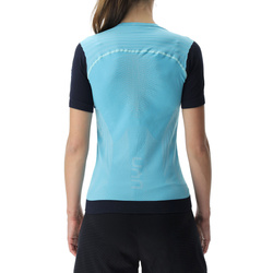 Tricou de alergare UYN Woman Running PB42 OW Shirt SH_SL Blue Radiance/Peacot