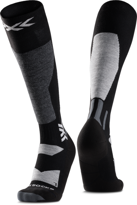 Șosete X-SOCKS SNOWBOARD DISCOVER OTC X BLACK/LIGHT GREY - 2025/26