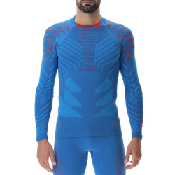 Cămașă UYN Man Resilyon Uw Shirt Lg Sl.turtle Neck Blue/Red - 2024/25