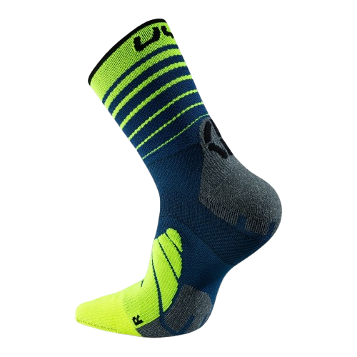 Șosete de exterior UYN Man Runner's Five Socks Blue/Yellow Fluo