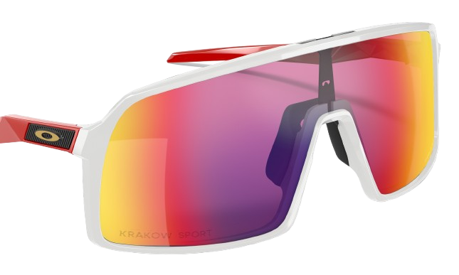 Oakley Sutro Custom Polished White Frame / Prizm Road Iridium Lenses