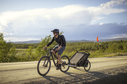 Remorca de biciclete Thule Chariot Sport 2-seat Multisport Bike Trailer Midnight Black - 2024