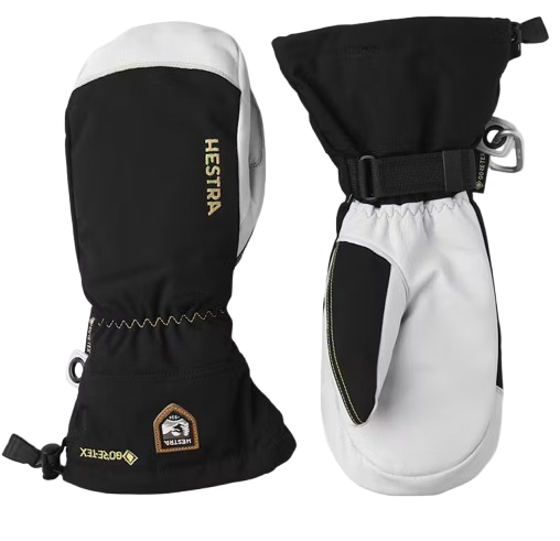 Mănuși Hestra Army Leather Gore-Tex Mitt Black/Natural Grey - 2025/26