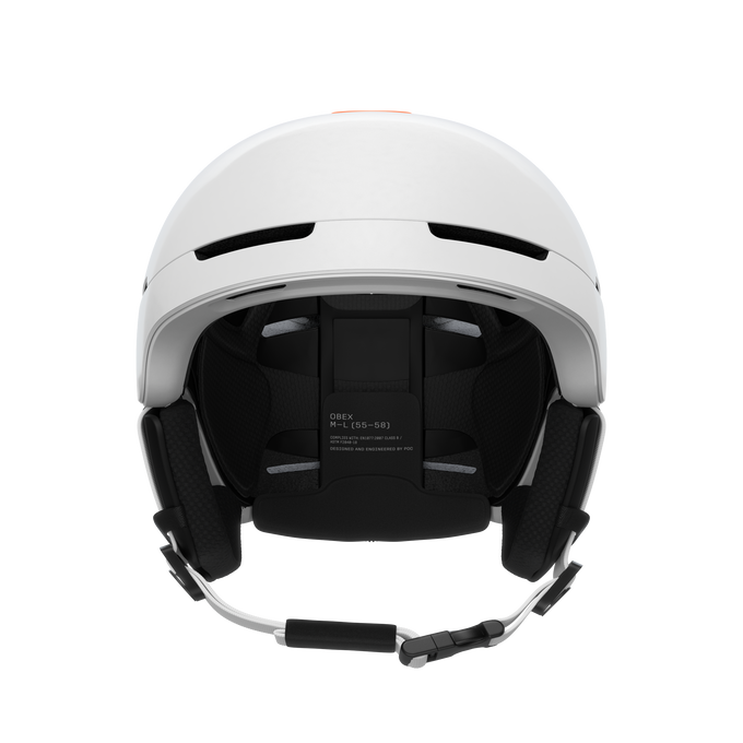 Cască POC Obex Connect Hydrogen White/Fluorescent Orange AVIP - 2025/26