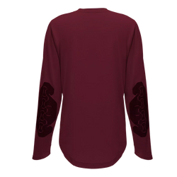 Tricou de ciclism Dainese HgROX Jersey Ls WMN Windsor Wine