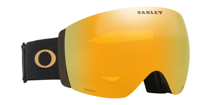 Ochelari de schi Oakley Flight Deck Pro L Mettalic Black Gold/Prizm 24K + Additional lens Prizm Snow Iced Iridium - 2025/26
