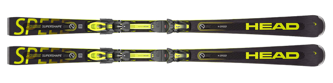 HEAD Supershape E-Speed + PRD 12 GW Matt Black/Flash Yellow - 2023/24