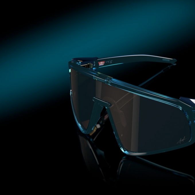 Ochelari de vedere OAKLEY Latch Panel Kylian Mbappé Signature Series Prizm Tungsten Lenses / Transparent Stonewash Frame